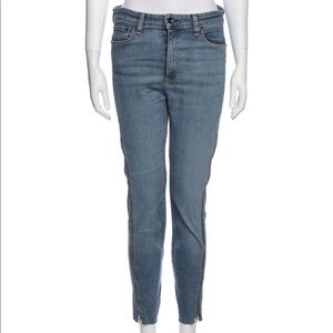 Rag & Bone Nina blue zip jeans. Size 28